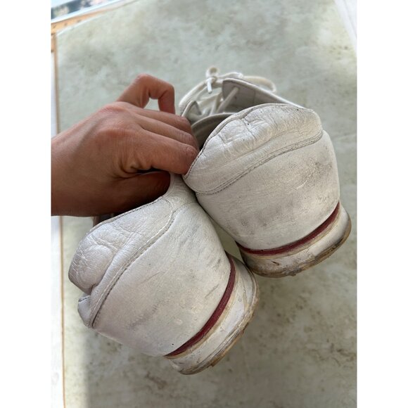 Gucci White Leather Sneakers With Red & Blue Stripes Size 10G - Picture 7 of 13